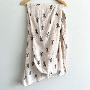 Beck Sondergaard Horse Scarf Light Pink Preppy Country Equestrian Lightweight